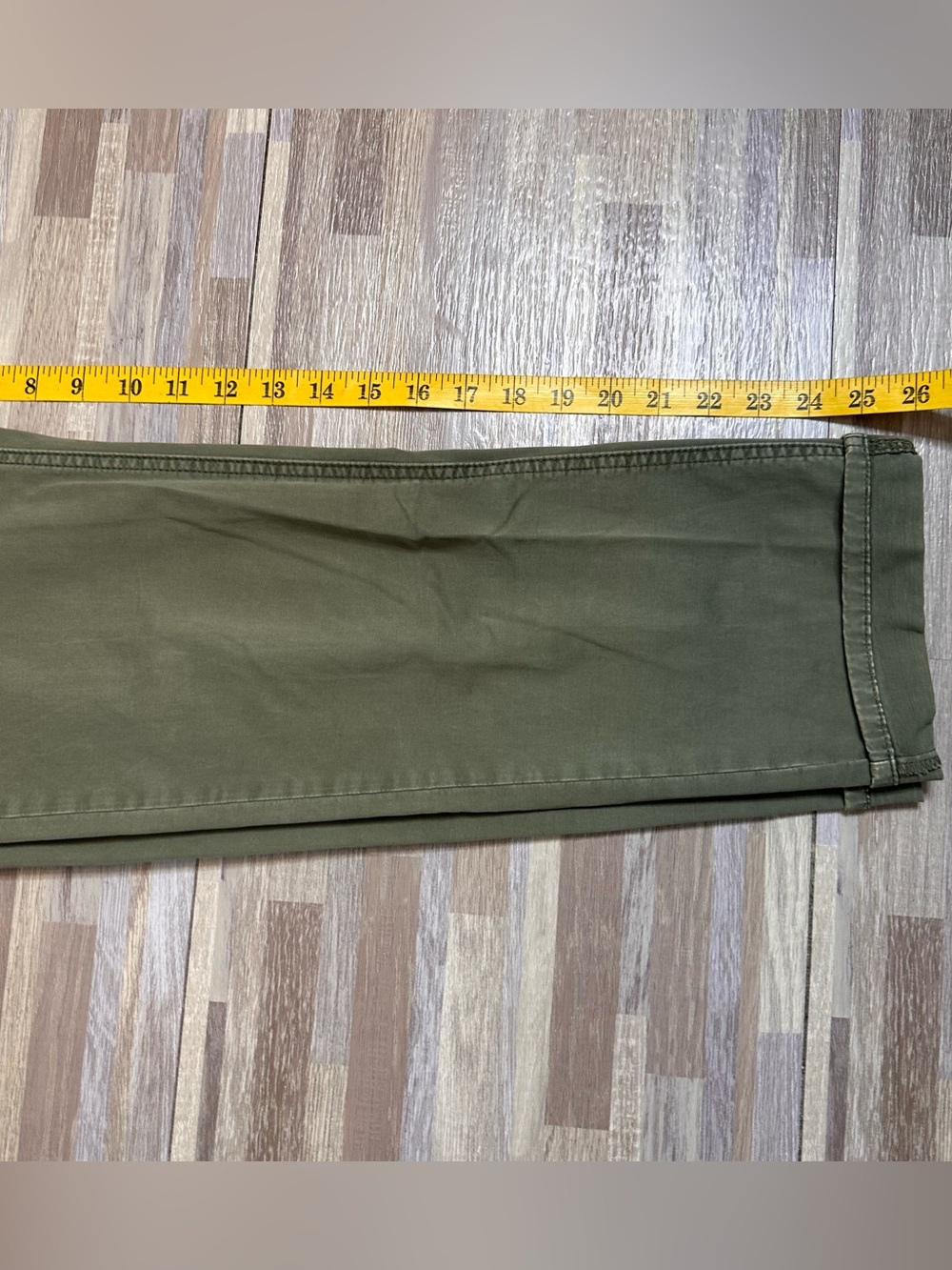 Banana Republic Olive Utility Boyfriend Straight Leg Pants Women's Size 0 - Picture 9 of 10